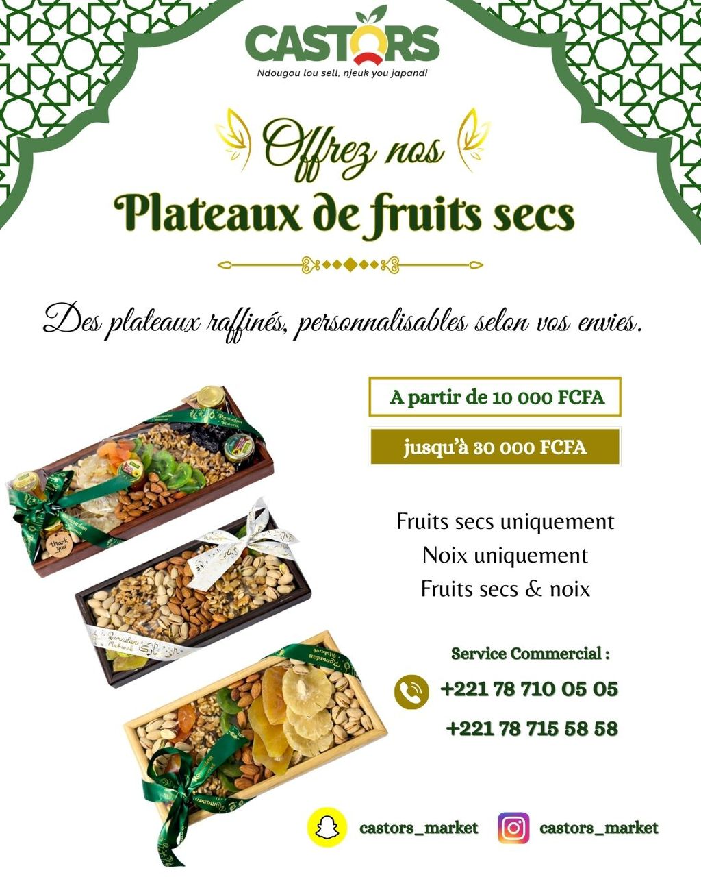 Plateau de Fruits Secs